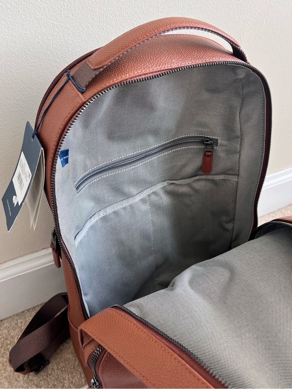 Cole Haan Matthews Backpack in British Tan - Picture 4 of 6